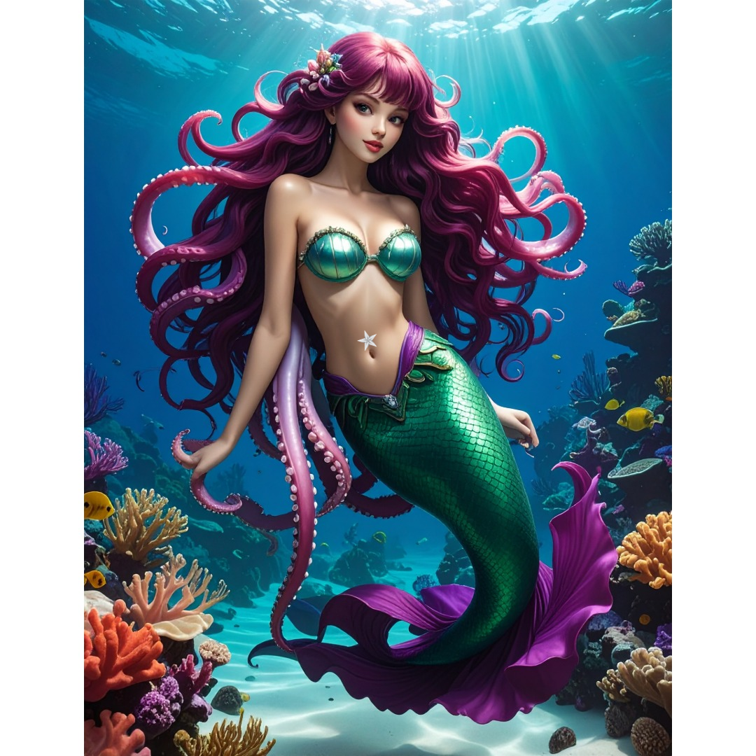 Featured image of a mermaid for The Mermaid and the Tentacled Monster